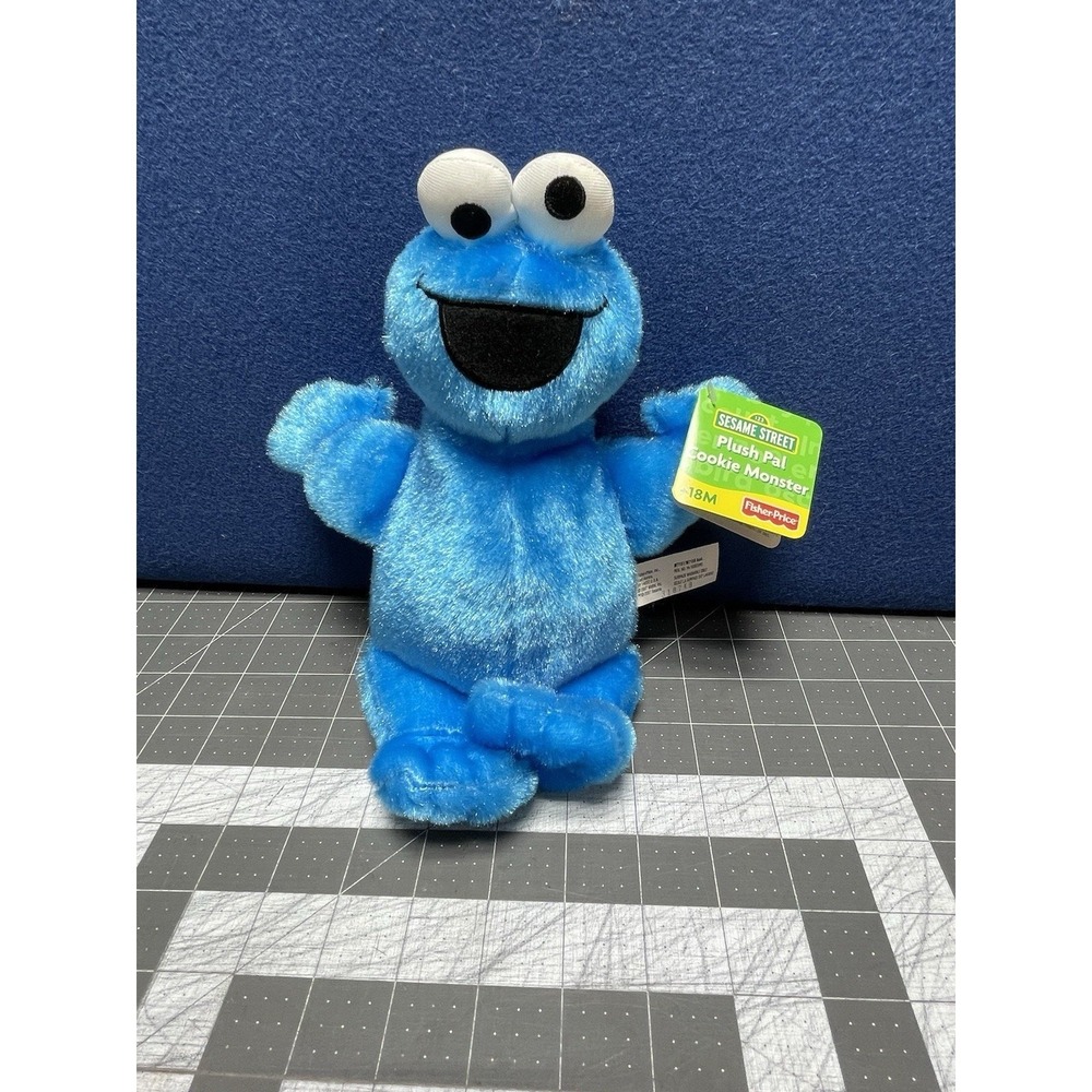 Sesame Street Fisher Price Cookie Monster‎ 11" Plush; 2007 Soft Plush Safe
